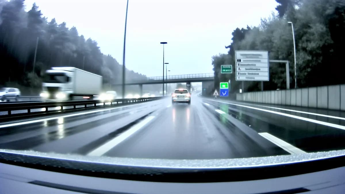 Autobahn Abstandsblitzer Messstelle Abstandsblitzer A6 bei Mannheim, km 568.4 auf der A6