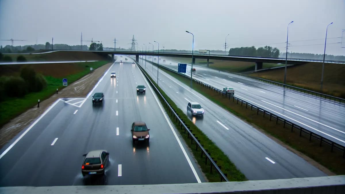 Autobahn Abstandsblitzer Messstelle Abstandsblitzer A8 bei Kirchheim unter Teck, km 178.5 auf der A8