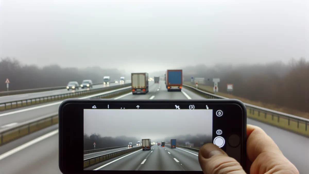 Autobahn Abstandsblitzer Messstelle Abstandsblitzer A13 zwischen AS Bestensee und AS Teupitz auf der A13