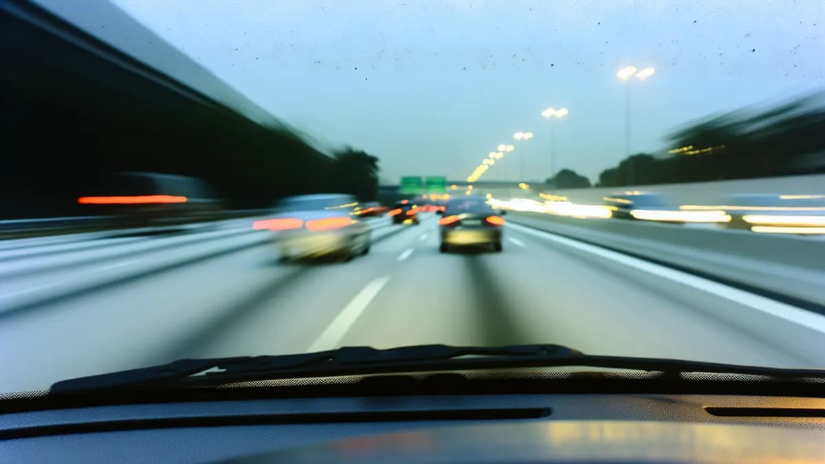 Autobahn Abstandsblitzer Messstelle Abstandsblitzer A9 Allershausen Richtung München auf der A9, Fahrtrichtung München