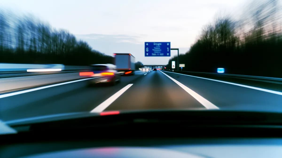 Autobahn Abstandsblitzer Messstelle Abstandsblitzer A61 bei Alzey, km 322.901 auf der A61