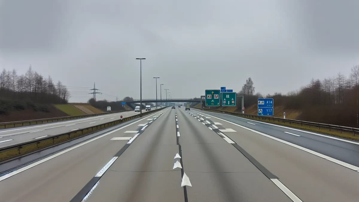 Autobahn Abstandsblitzer Messstelle Abstandsblitzer A14 bei Biere, km 180.450 auf der A14 (BAB 14)