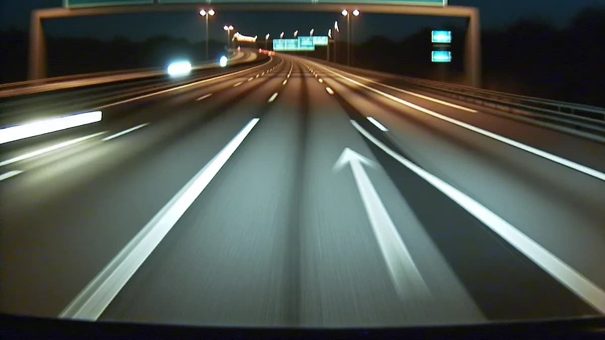 Autobahn Abstandsblitzer Messstelle Abstandsblitzer A2 bei Porta Westfalica, km 172,995 auf der A2, Fahrtrichtung Hannover