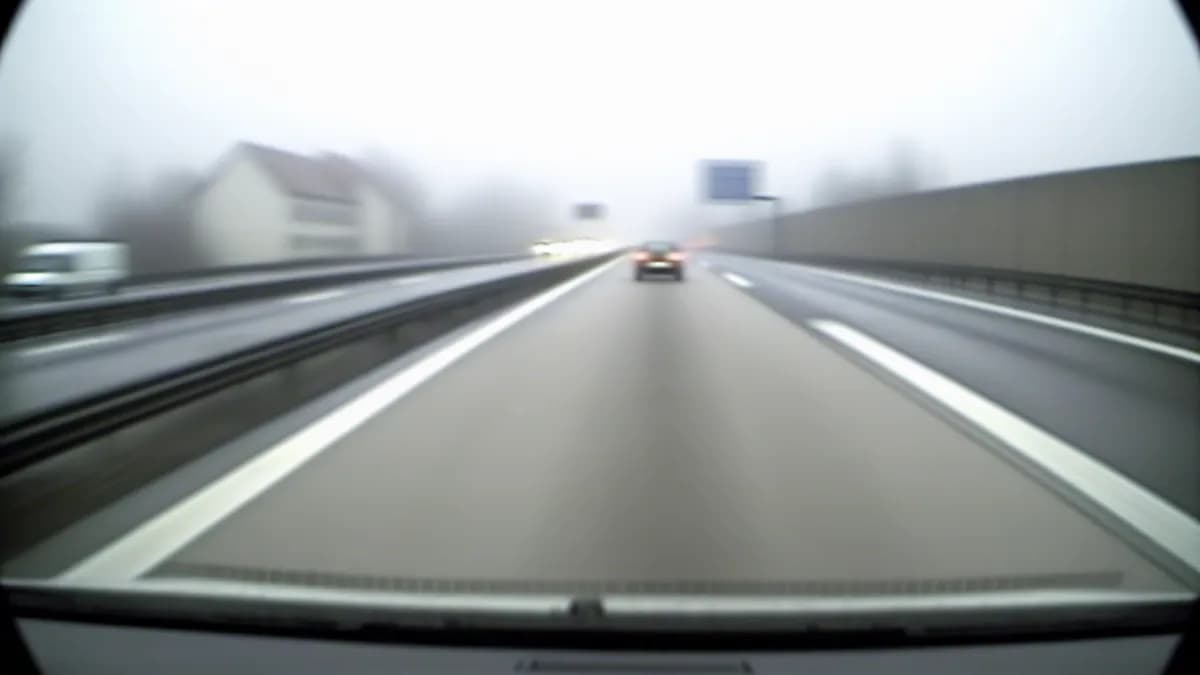 Autobahn Abstandsblitzer Messstelle Abstandsblitzer A9 Richtung München bei Garching-Süd (km 106.3) auf der A9