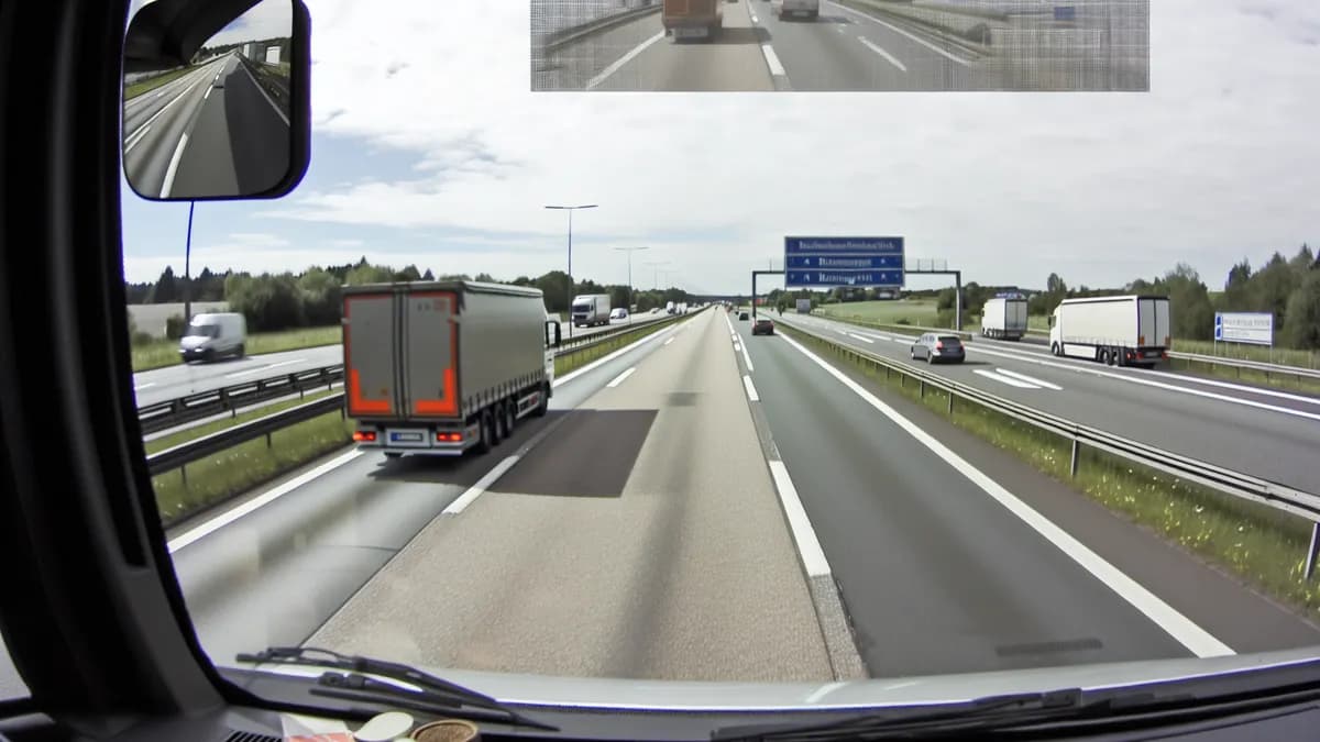 Autobahn Abstandsblitzer Messstelle Abstandsblitzer A71 bei Behringen, km 95.4 auf der A71