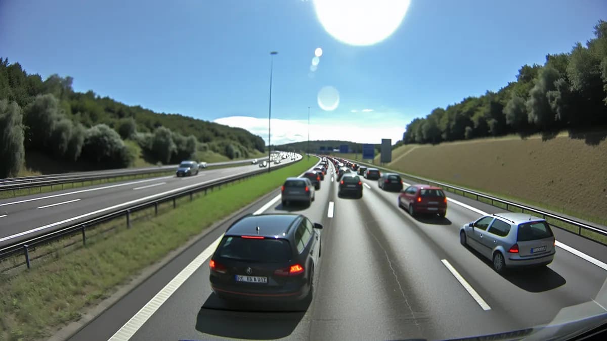 Autobahn Abstandsblitzer Messstelle Abstandsblitzer A3 Berg bei Neumarkt i.d.OPf., Km 840 auf der A3