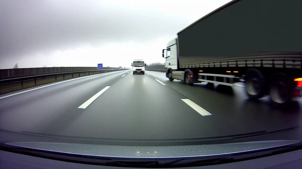Autobahn Abstandsblitzer Messstelle Abstandsblitzer A2 bei Bielefeld, km 337.500 auf der A 2