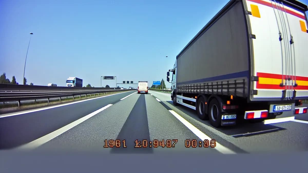 Autobahn Abstandsblitzer Messstelle Abstandsblitzer A2 Bielefeld, km 337.5, Richtung Dortmund auf der A2