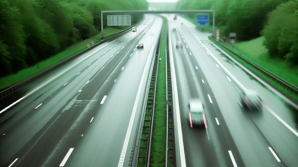 Autobahn Abstandsblitzer Messstelle Blitzer Mülheim an der Ruhr, A 3; km 85.087, RF Köln auf der A3