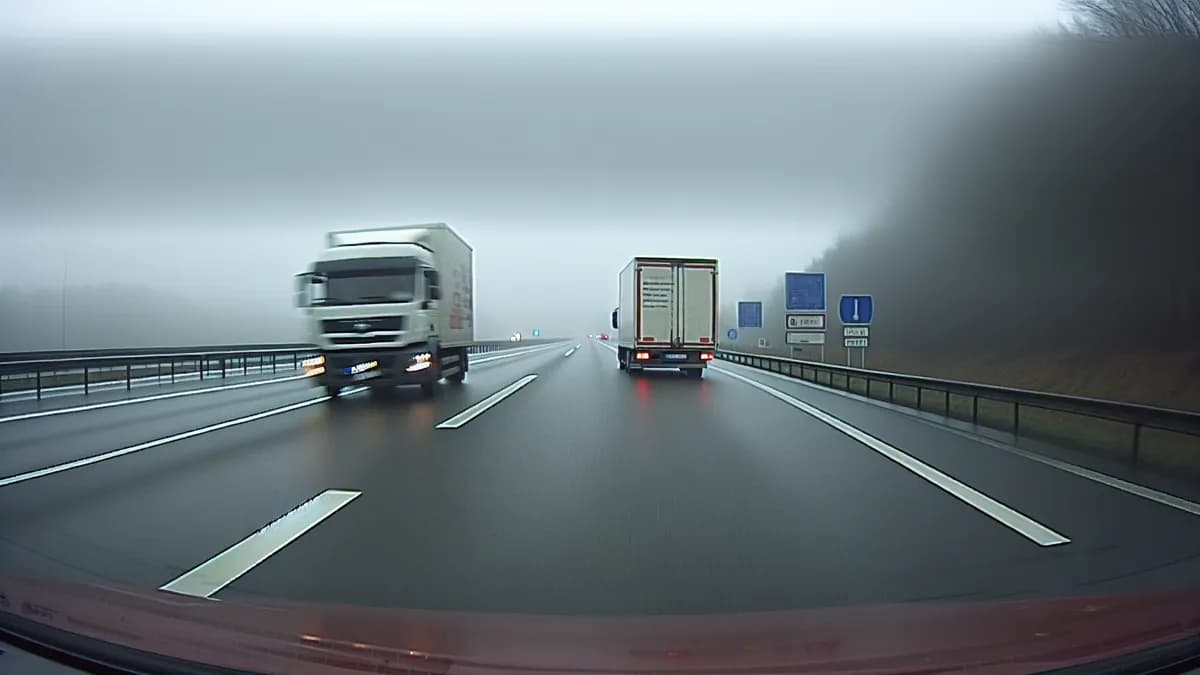Autobahn Abstandsblitzer Messstelle Abstandsblitzer A27, km 64.94, Richtung Süden (Hannover/Osnabrück) auf der A 27