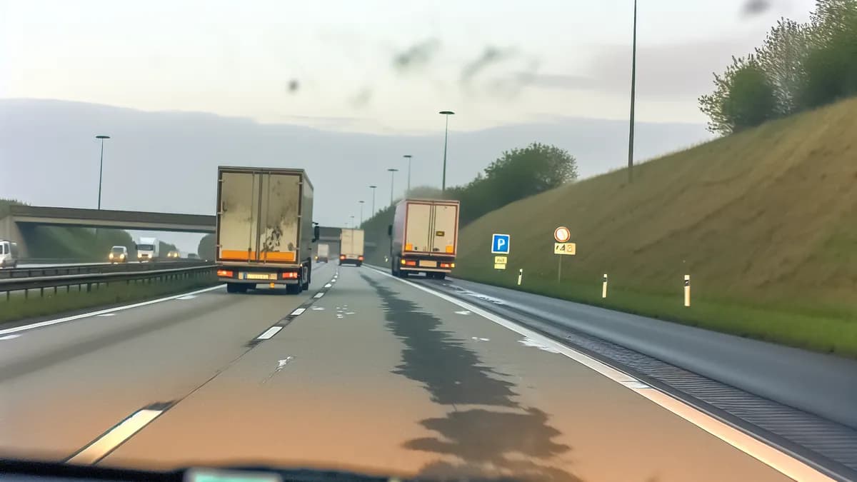 Autobahn Abstandsblitzer Messstelle Abstandsblitzer A27 bei Bremen, Kilometer 64.94 auf der A27