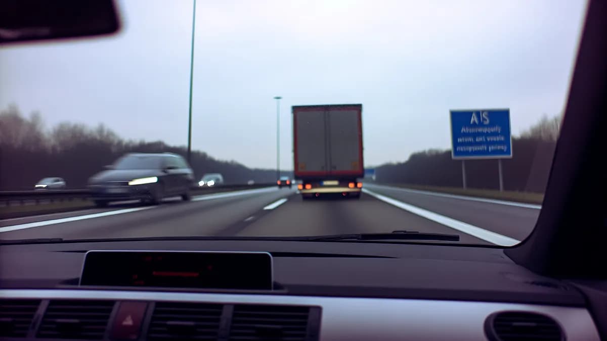 Autobahn Abstandsblitzer Messstelle Abstandsblitzer A6 Bruchmühlbach km 645.7 (FR Mannheim) auf der A6