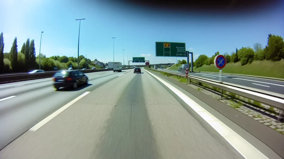 Autobahn Abstandsblitzer Messstelle Abstandsblitzer A6 Bruchmühlbach-Miesau bei km 645.7 auf der A6