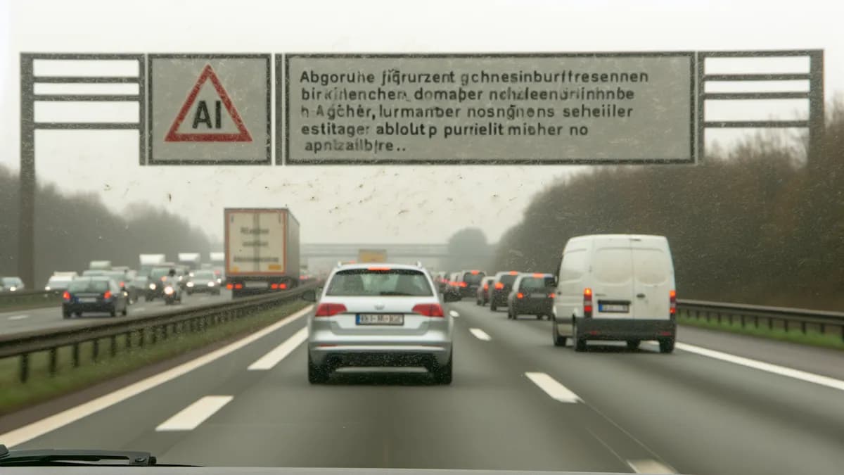 Autobahn Abstandsblitzer Messstelle Abstandsblitzer A57 bei Dormagen, km 94.100 (FR Köln) auf der A57