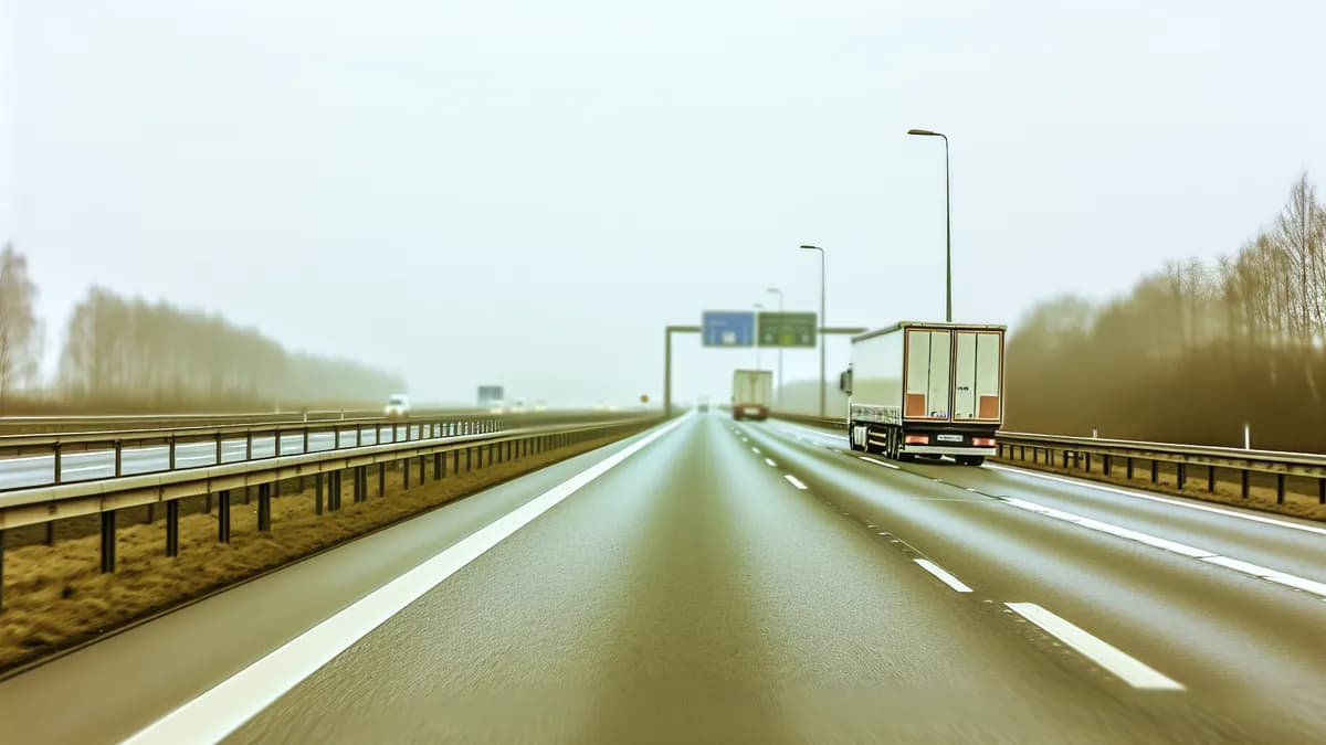 Autobahn Abstandsblitzer Messstelle Abstandsblitzer A57 bei Dormagen, km 94.100 auf der A57