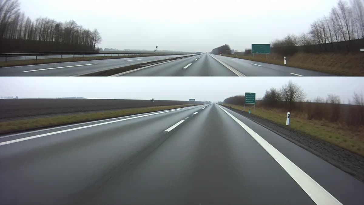 Autobahn Abstandsblitzer Messstelle Abstandsblitzer A1 Emstek auf der A1