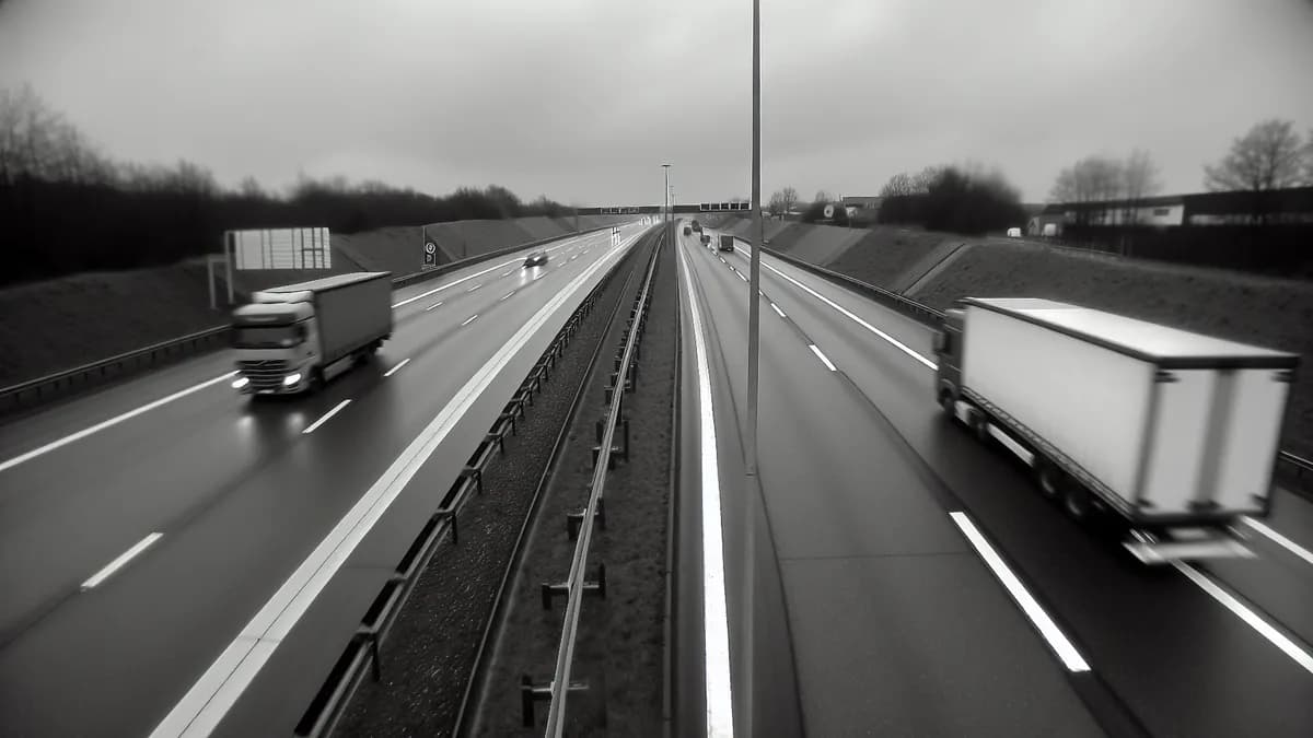 Autobahn Abstandsblitzer Messstelle Abstandsblitzer A1 bei Emstek (km 161.278) Richtung Osnabrück auf der A1