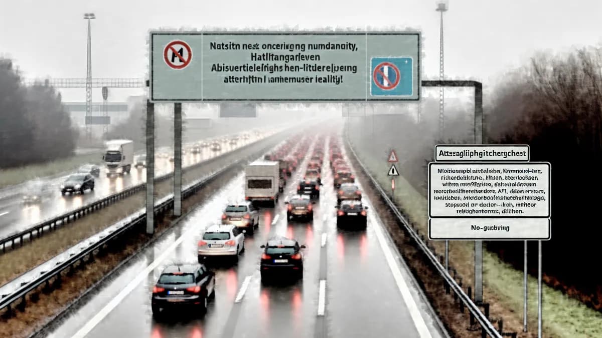 Autobahn Abstandsblitzer Messstelle Abstandsblitzer A1 bei Erftstadt, km 440.785 (RF Koblenz) auf der A1