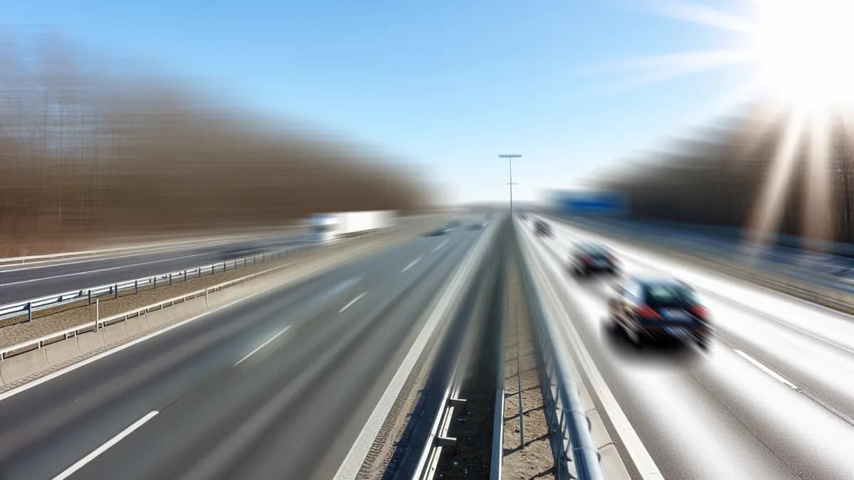 Autobahn Abstandsblitzer Messstelle Abstandsblitzer A3 Erlangen, Richtung Passau (Abschnitt 700, km 1,485) auf der A3