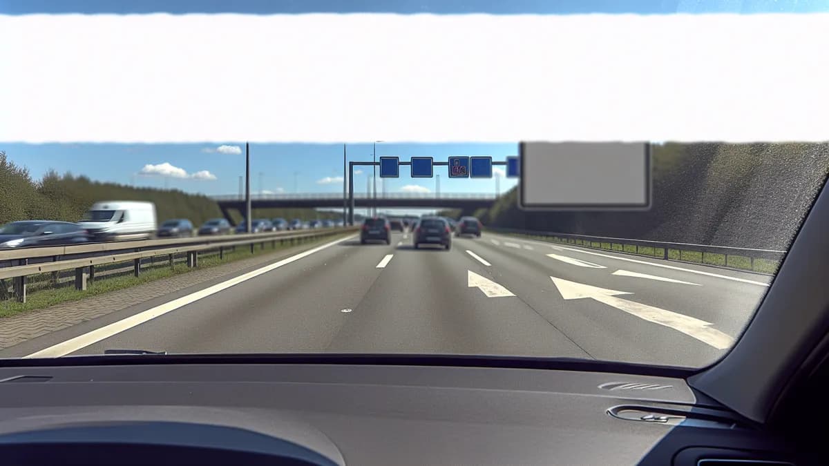 Autobahn Abstandsblitzer Messstelle Abstandsblitzer A8 bei Frasdorf auf der A8