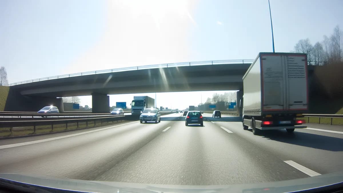Autobahn Abstandsblitzer Messstelle Abstandsblitzer A14 Freiroda (Magdeburg) auf der A14