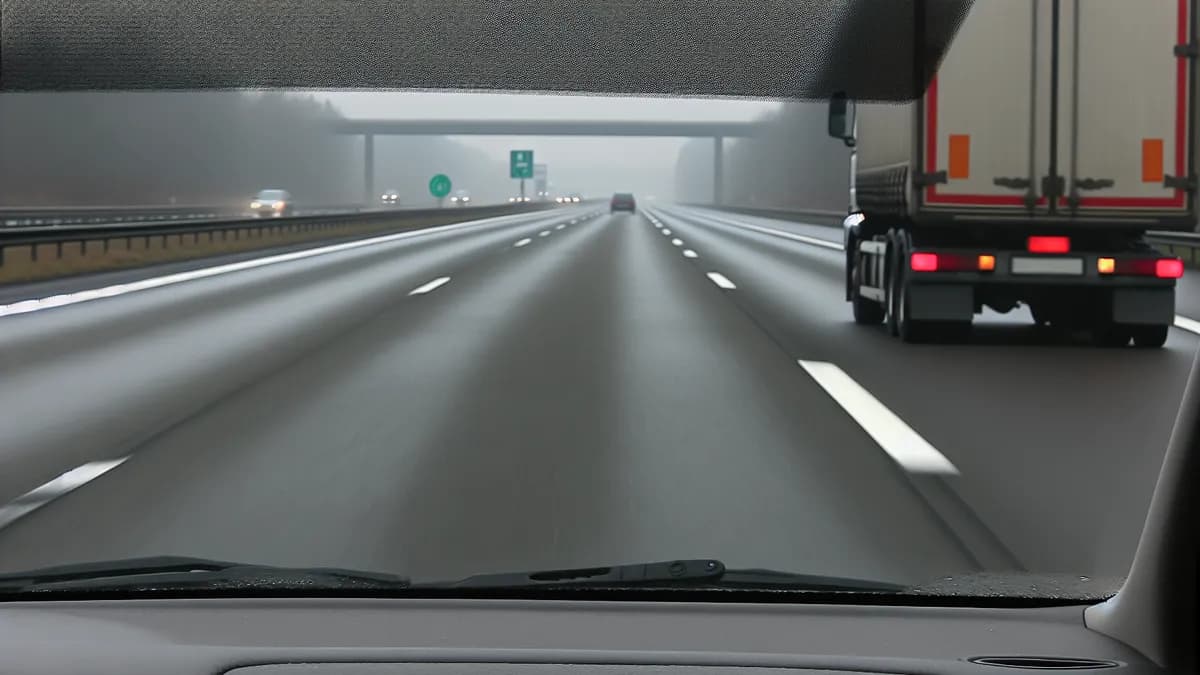 Autobahn Abstandsblitzer Messstelle Abstandsblitzer A92 bei Freising auf der A 92