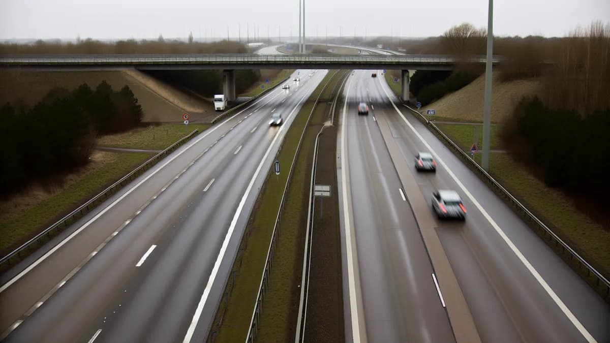 Autobahn Abstandsblitzer Messstelle Abstandsblitzer A73 Fürth, Ri. Feucht (Abschnitt 730, km 1.661) auf der A73, Frankenschnellweg