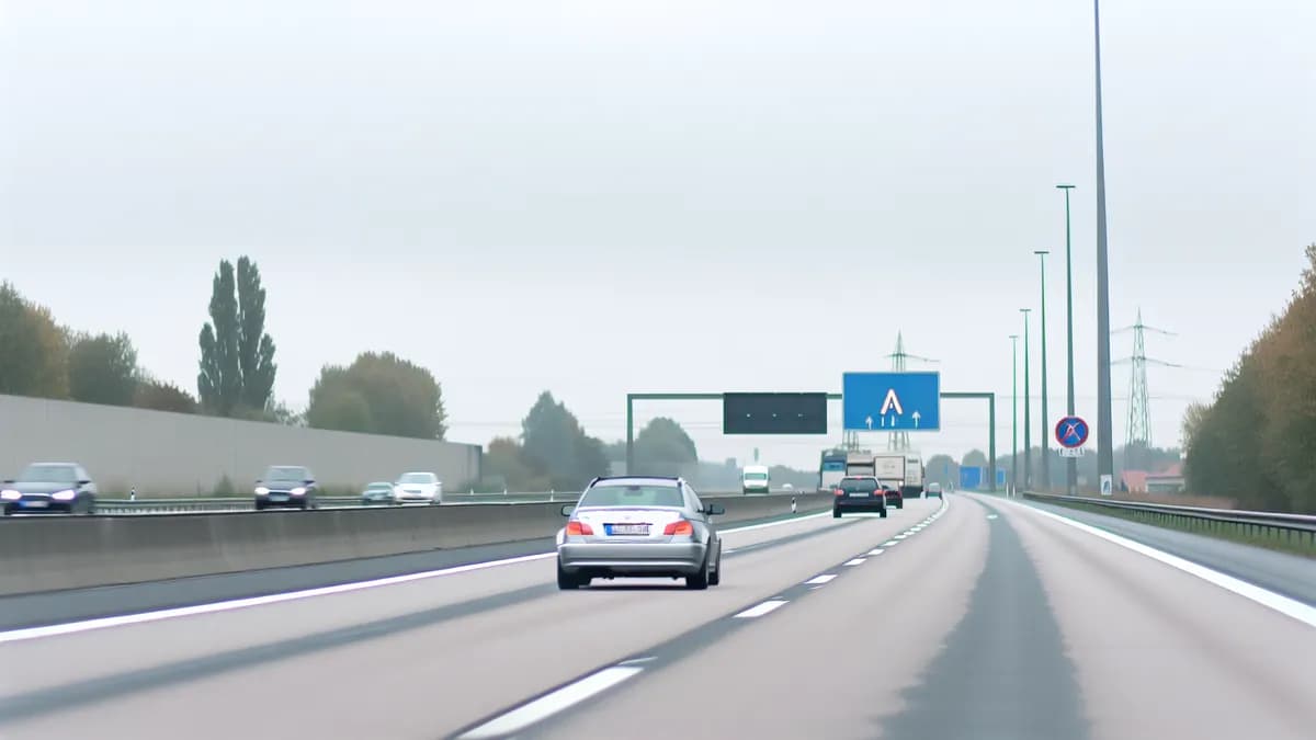 Autobahn Abstandsblitzer Messstelle Abstandsblitzer A2 Gem. Rodenberg, km 255.372 auf der A2, Fahrtrichtung Dortmund