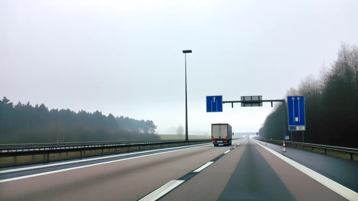Autobahn Abstandsblitzer Messstelle Abstandsblitzer A1 Dötlingen, km 142.053 (Richtung Osnabrück) auf der A1