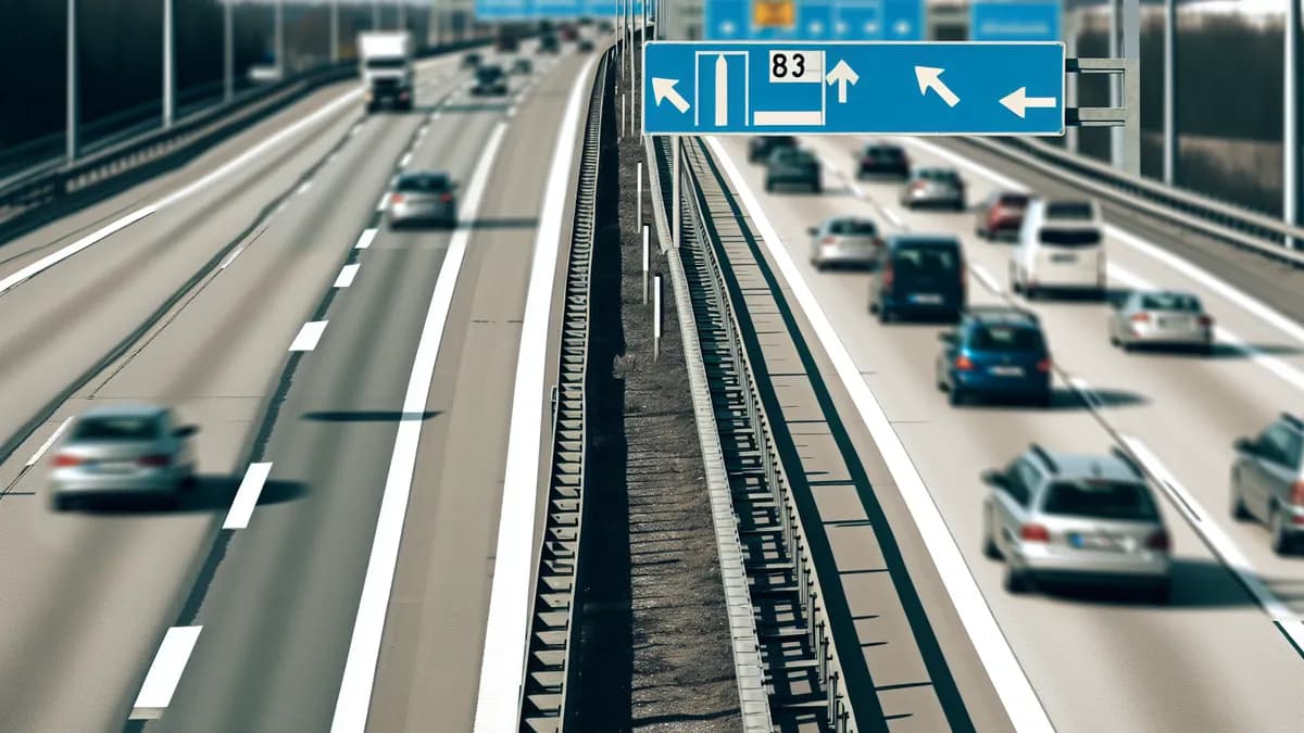 Autobahn Abstandsblitzer Messstelle Abstandsblitzer A8 Grabenstätt, Richtung Salzburg auf der A8