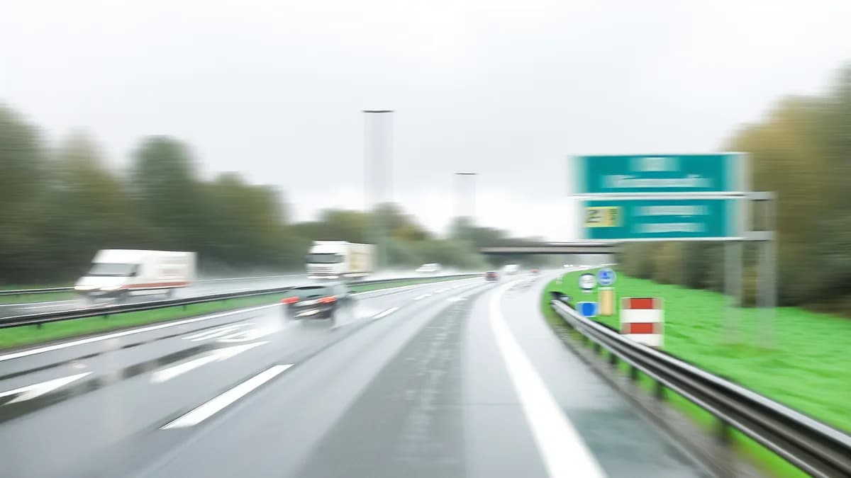 Autobahn Abstandsblitzer Messstelle Abstandsblitzer A71 Gräfenroda auf der A 71