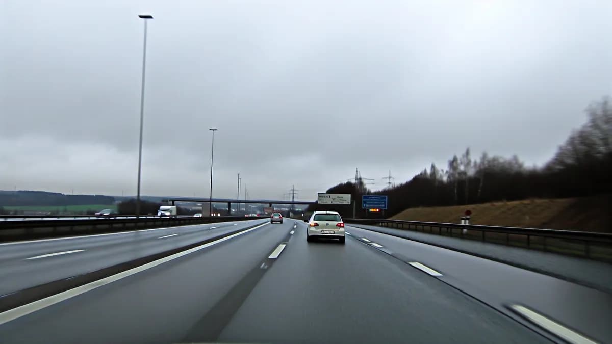 Autobahn Abstandsblitzer Messstelle Abstandsblitzer A61 Gundheim, km 334.9 auf der A61