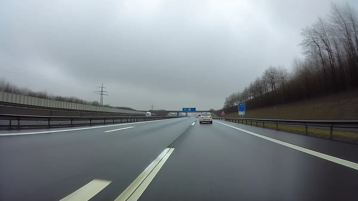 Autobahn Abstandsblitzer Messstelle Abstandsblitzer A6 Herrieden Richtung Heilbronn auf der A6