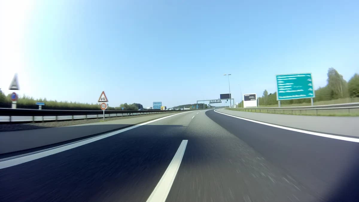 Autobahn Abstandsblitzer Messstelle Abstandsblitzer A66 Hochheim, km 19.5, Rtg. Frankfurt auf der A66 zwischen Wiesbadener Kreuz und AS Diedenbergen