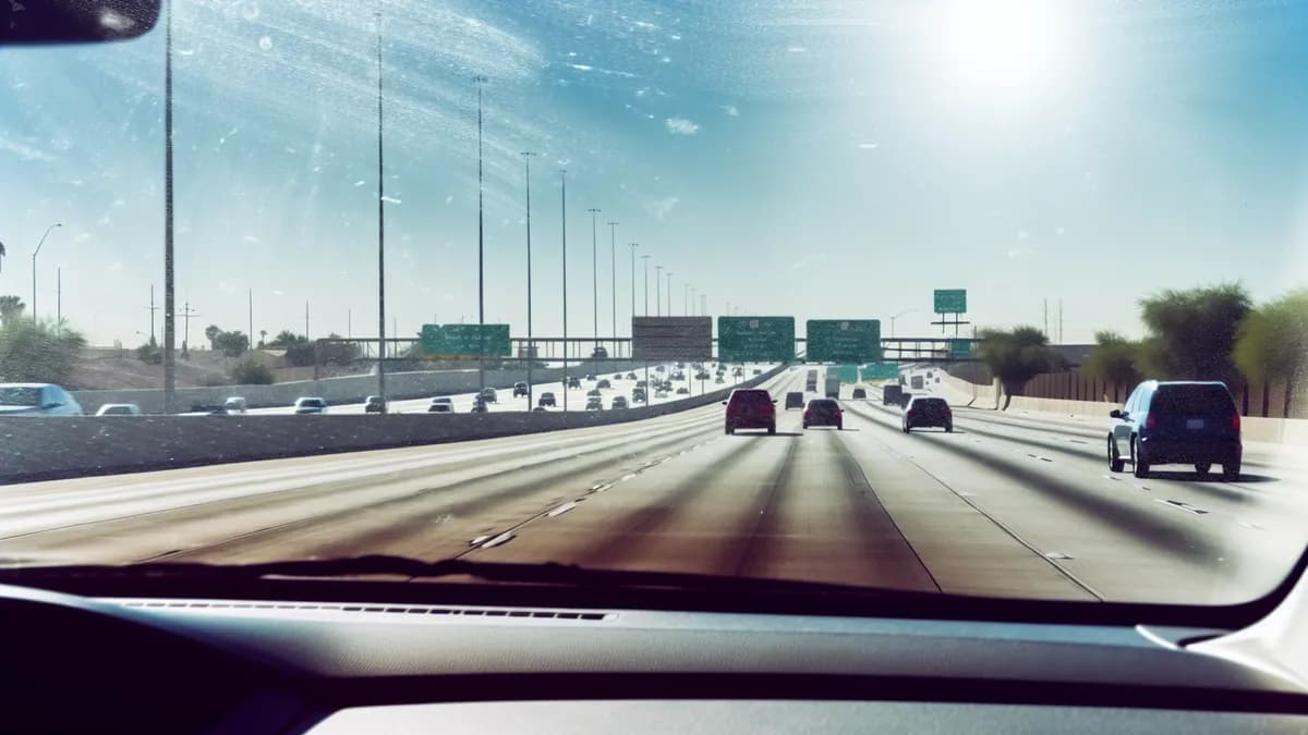 Autobahn Abstandsblitzer Messstelle Abstandsblitzer A99 bei Hohenbrunn auf der A 99