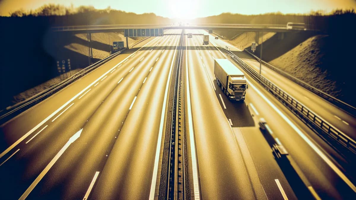 Autobahn Abstandsblitzer Messstelle Abstandsblitzer A27 bei Holtebüttel (Langwedel) auf der A27