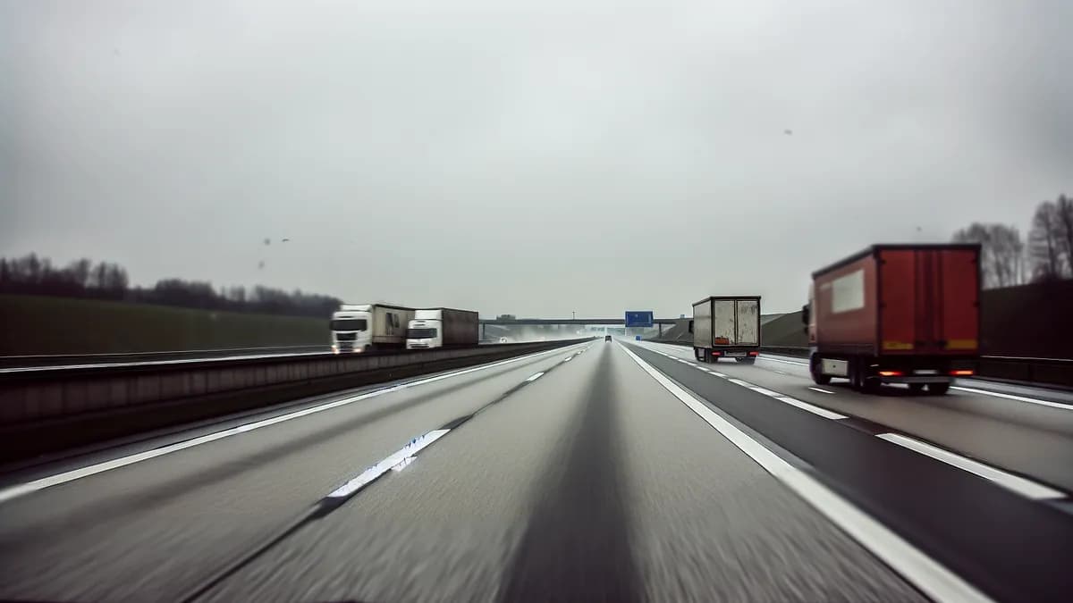 Autobahn Abstandsblitzer Messstelle Abstandsblitzer A7 bei Illertissen auf der A 7