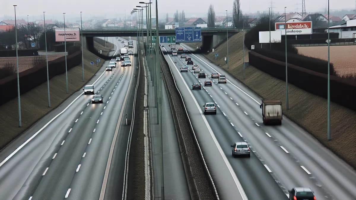 Autobahn Abstandsblitzer Messstelle Abstandsblitzer A6 Kindsbach (km 629,200) auf der A6
