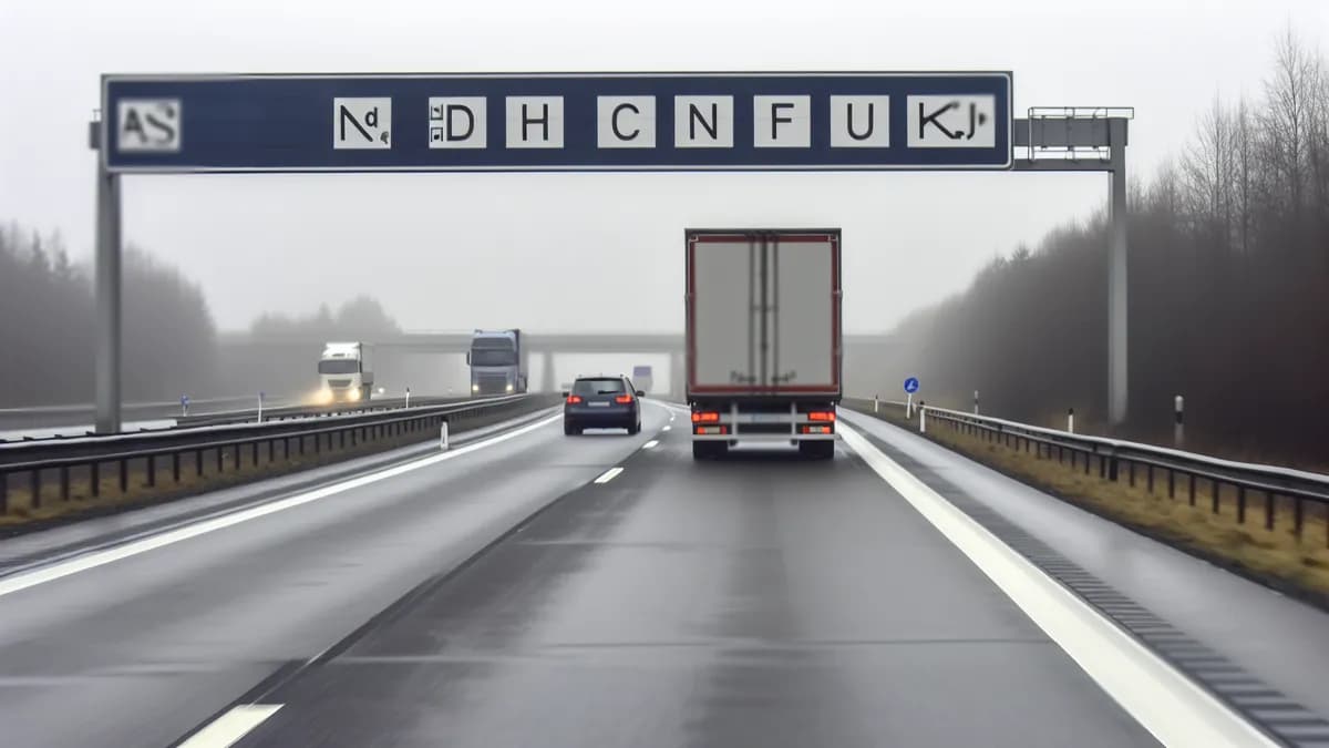Autobahn Abstandsblitzer Messstelle Abstandsblitzer A23 Kummerfeld bei km 13.5 auf der A23, Fahrtrichtung Hamburg