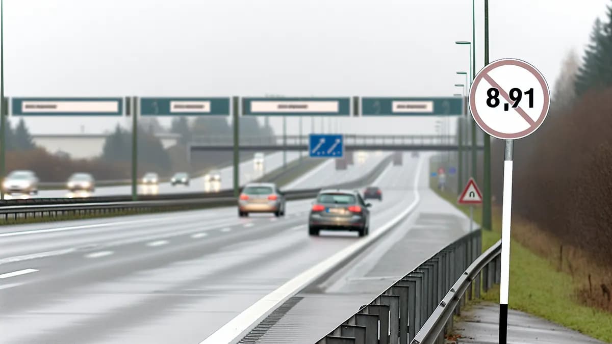 Autobahn Abstandsblitzer Messstelle Abstandsblitzer A6 Lauterhofen, km 9.095 auf der A6