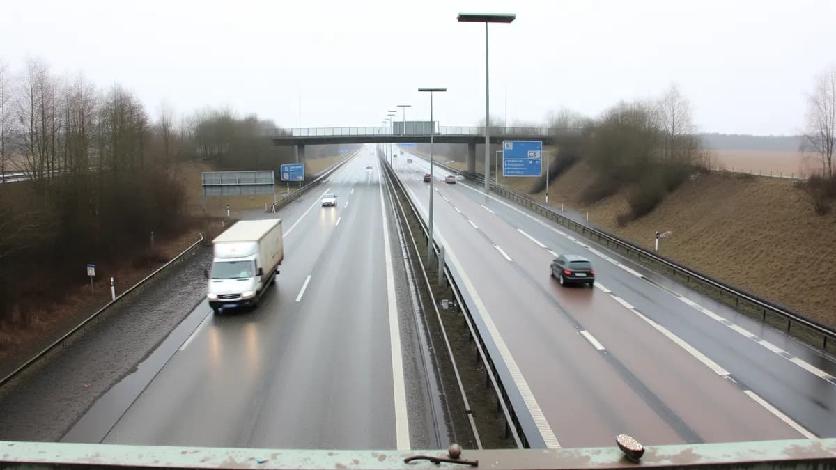 Autobahn Abstandsblitzer Messstelle Abstandsblitzer A96 Leutkirch bei km 40.5 auf der A96