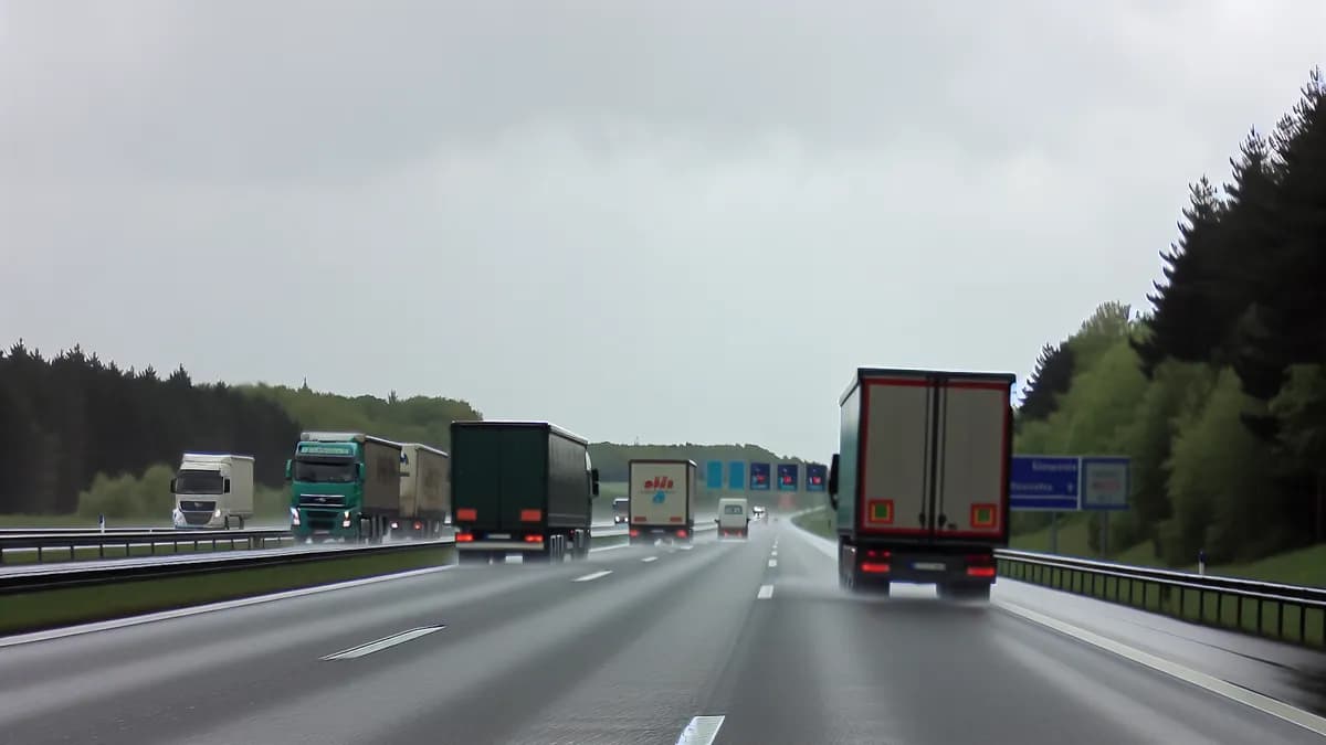 Autobahn Abstandsblitzer Messstelle Abstandsblitzer A1 bei Lengerich, km 245.790 auf der A1