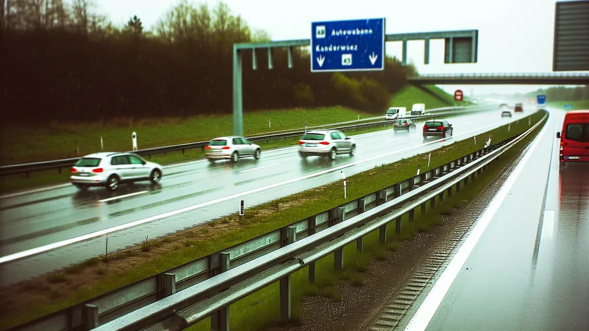 Autobahn Abstandsblitzer Messstelle Abstandsblitzer A28, km 104.21, Rtg. Oldenburg auf der A28