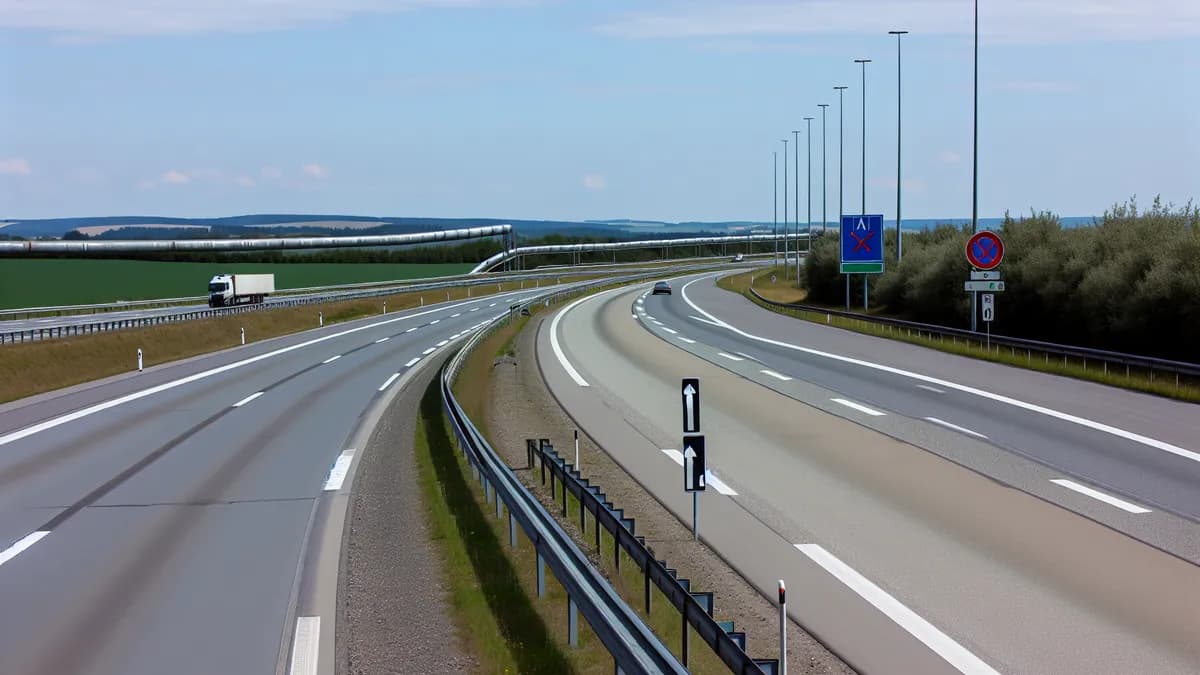Autobahn Abstandsblitzer Messstelle Abstandsblitzer A9 bei Manching, Abschnitt 980, km 1.050 auf der A9