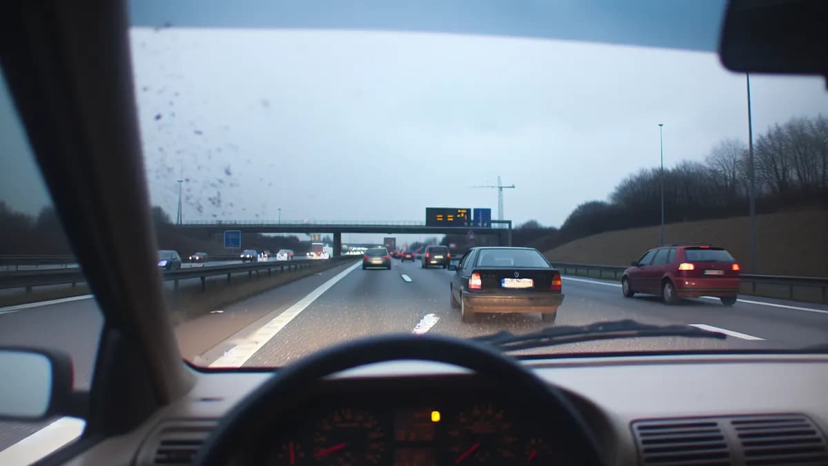 Autobahn Abstandsblitzer Messstelle Abstandsblitzer A6 bei Mannheim, km 568.4 (FR Heilbronn) auf der A6