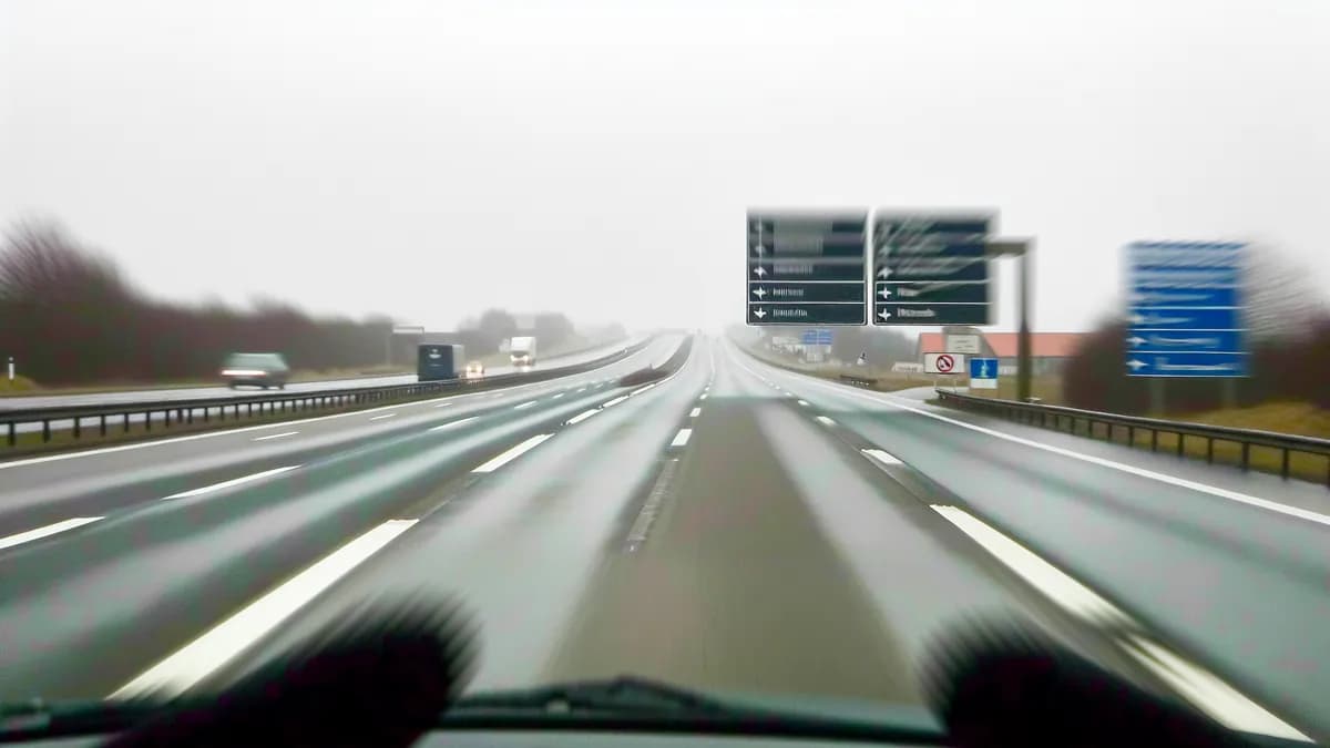 Autobahn Abstandsblitzer Messstelle Abstandsblitzer A81 Mühlhausen-Ehingen (FR Singen) auf der A81, Fahrtrichtung Stuttgart - Singen