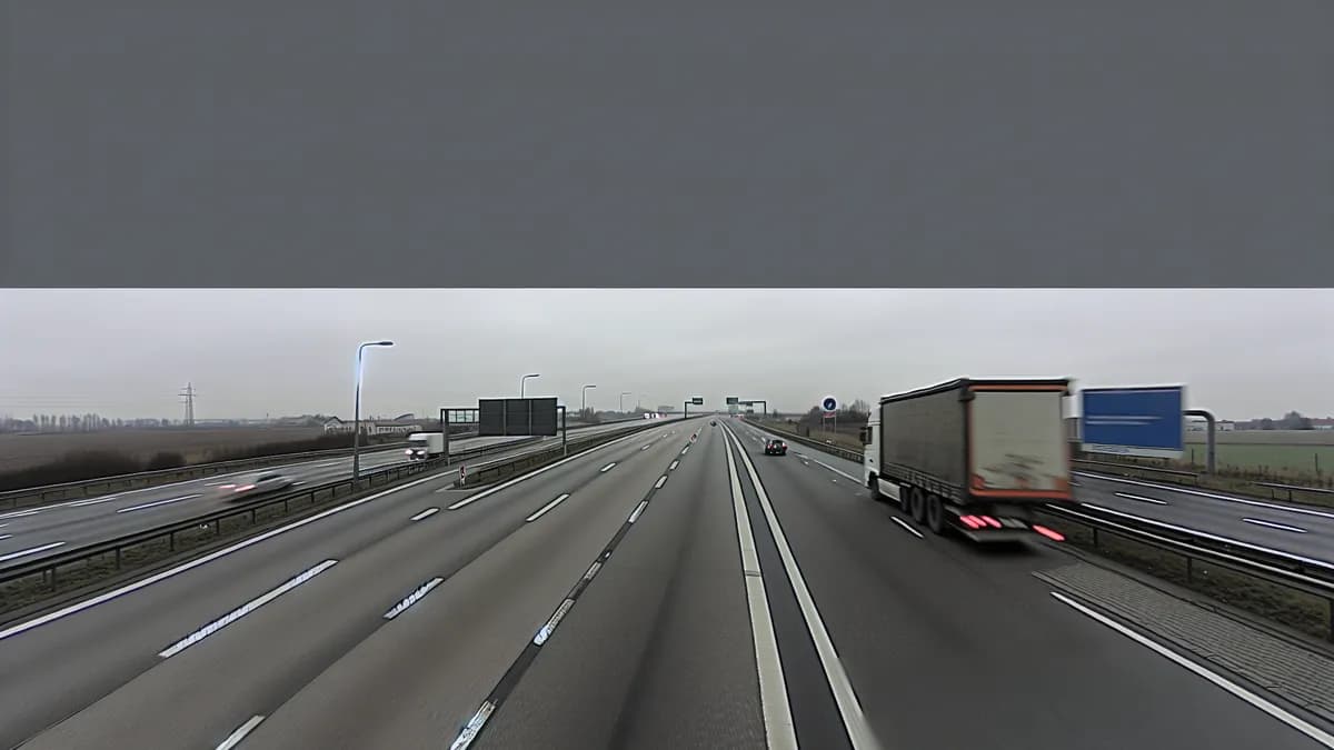 Autobahn Abstandsblitzer Messstelle Abstandsblitzer Mülheim an der Ruhr, Aktienstraße auf der Aktienstraße 238