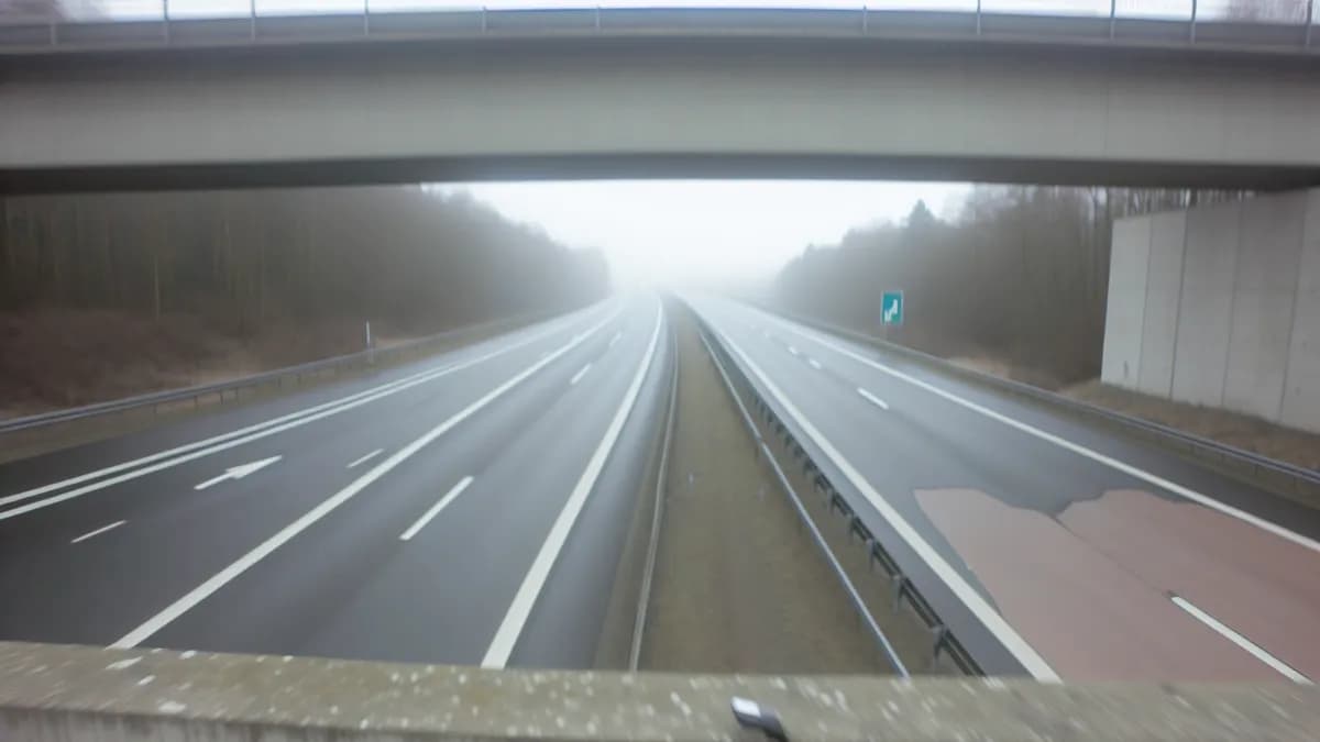 Autobahn Abstandsblitzer Messstelle Abstandsblitzer B28 bei Neu-Ulm auf der B28