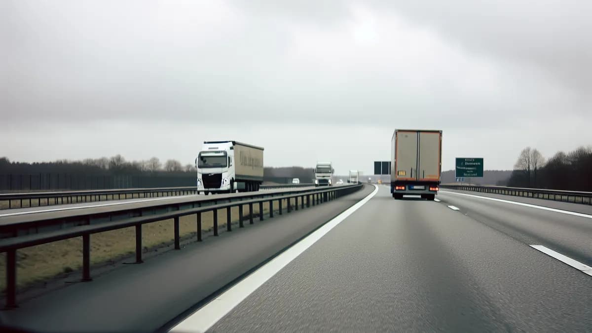 Autobahn Abstandsblitzer Messstelle Abstandsblitzer A1 Oyten auf der A1