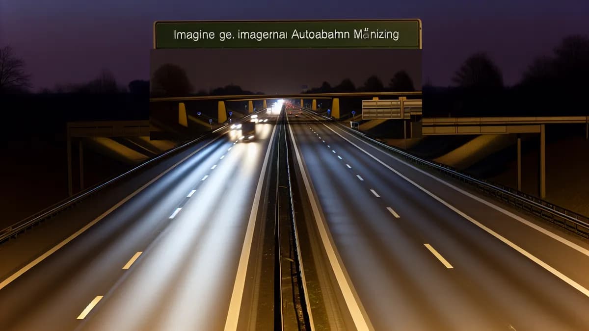 Autobahn Abstandsblitzer Messstelle Abstandsblitzer A96 Penzing auf der A96